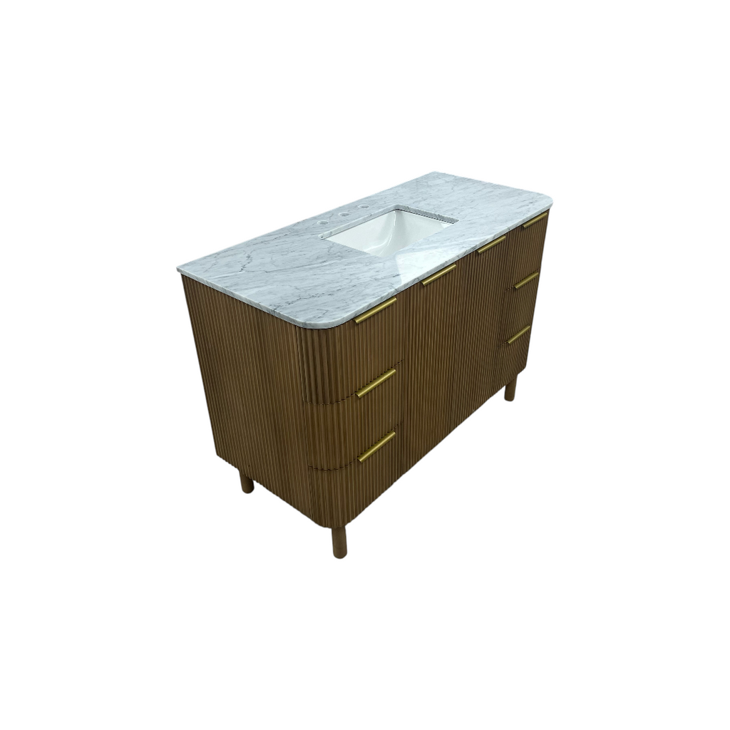 Highbury Furnishings Kensington 48" Bathroom Vanity in Fluted Birch