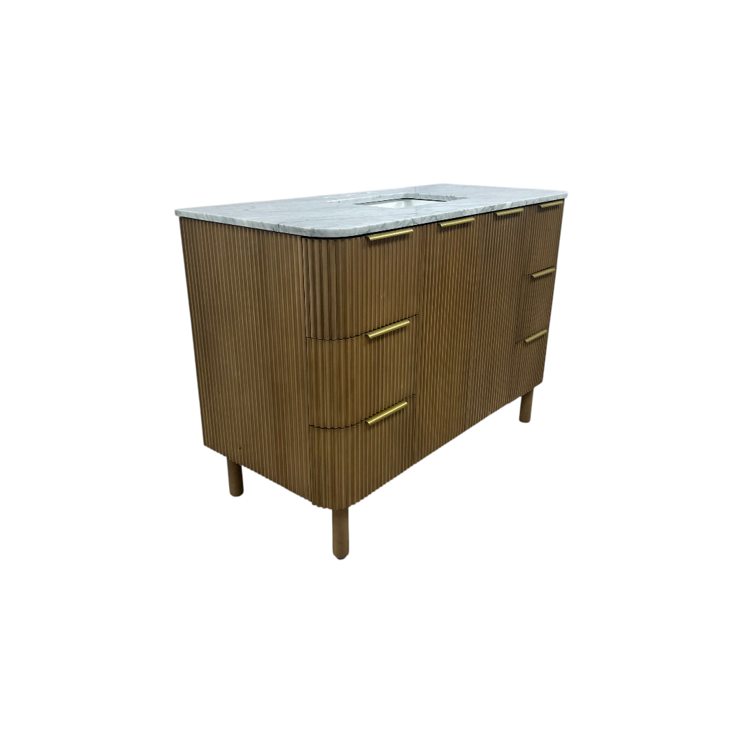Highbury Furnishings Kensington 48" Bathroom Vanity in Fluted Birch