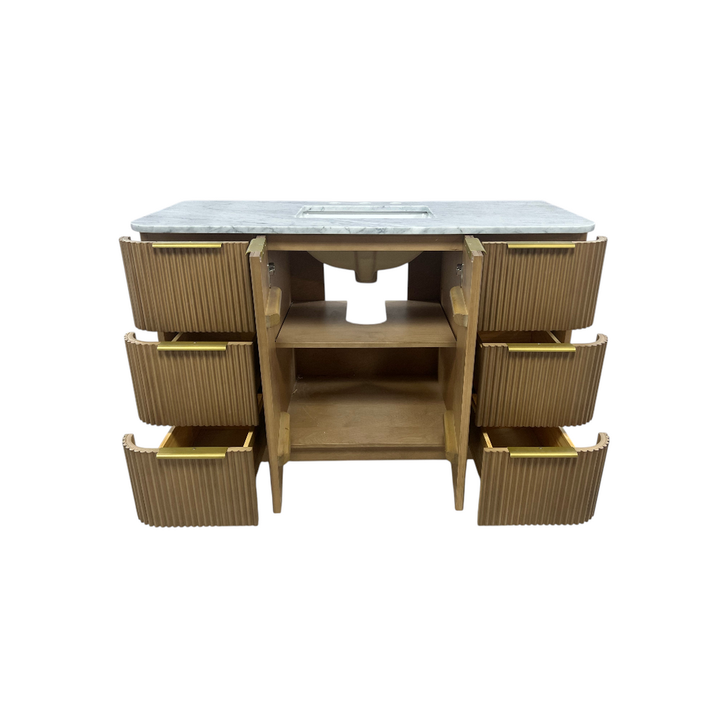 Highbury Furnishings Kensington 48" Bathroom Vanity in Fluted Birch