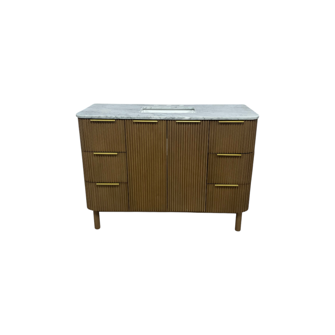 Highbury Furnishings Kensington 48" Bathroom Vanity in Fluted Birch