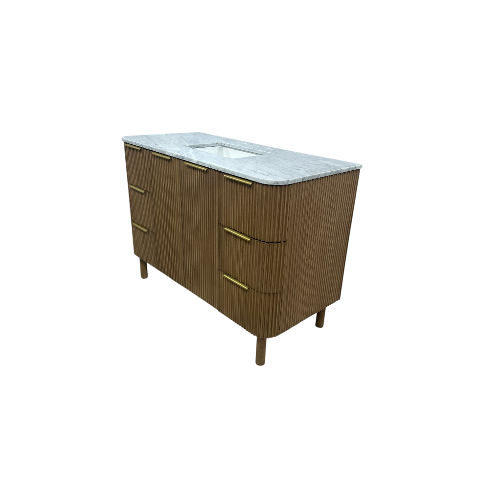 Highbury Furnishings Kensington 48" Bathroom Vanity in Fluted Birch