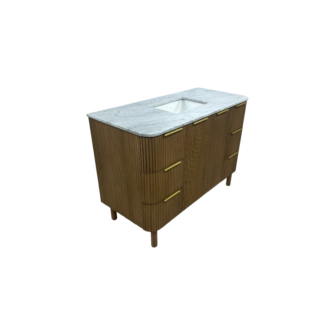 Highbury Furnishings Kensington 48" Bathroom Vanity in Fluted Birch