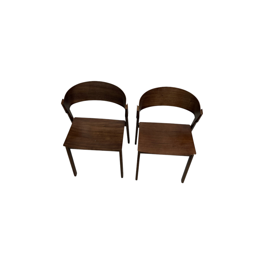 Hoft Home Aldo Dining Chair Set of 2 - Walnut