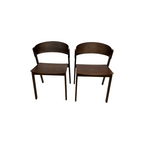 Hoft Home Aldo Dining Chair Set of 2 - Walnut