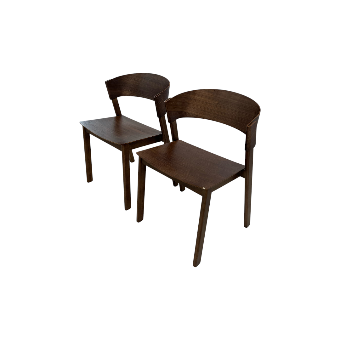 Hoft Home Aldo Dining Chair Set of 2 - Walnut