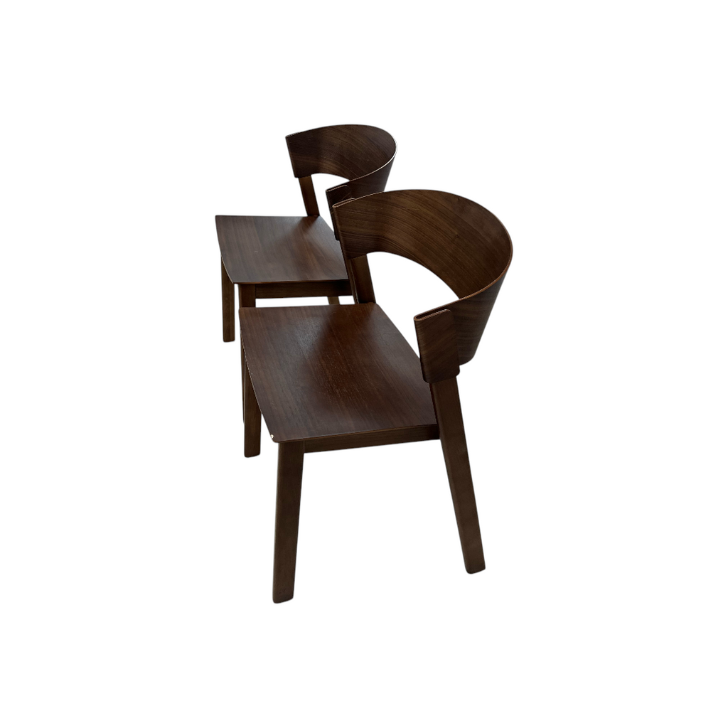 Hoft Home Aldo Dining Chair Set of 2 - Walnut