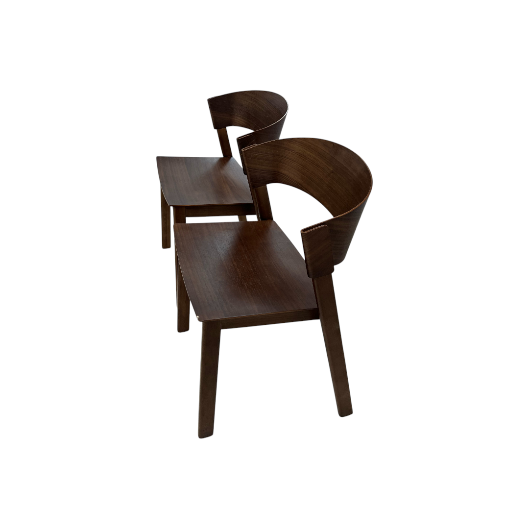 Hoft Home Aldo Dining Chair Set of 2 - Walnut