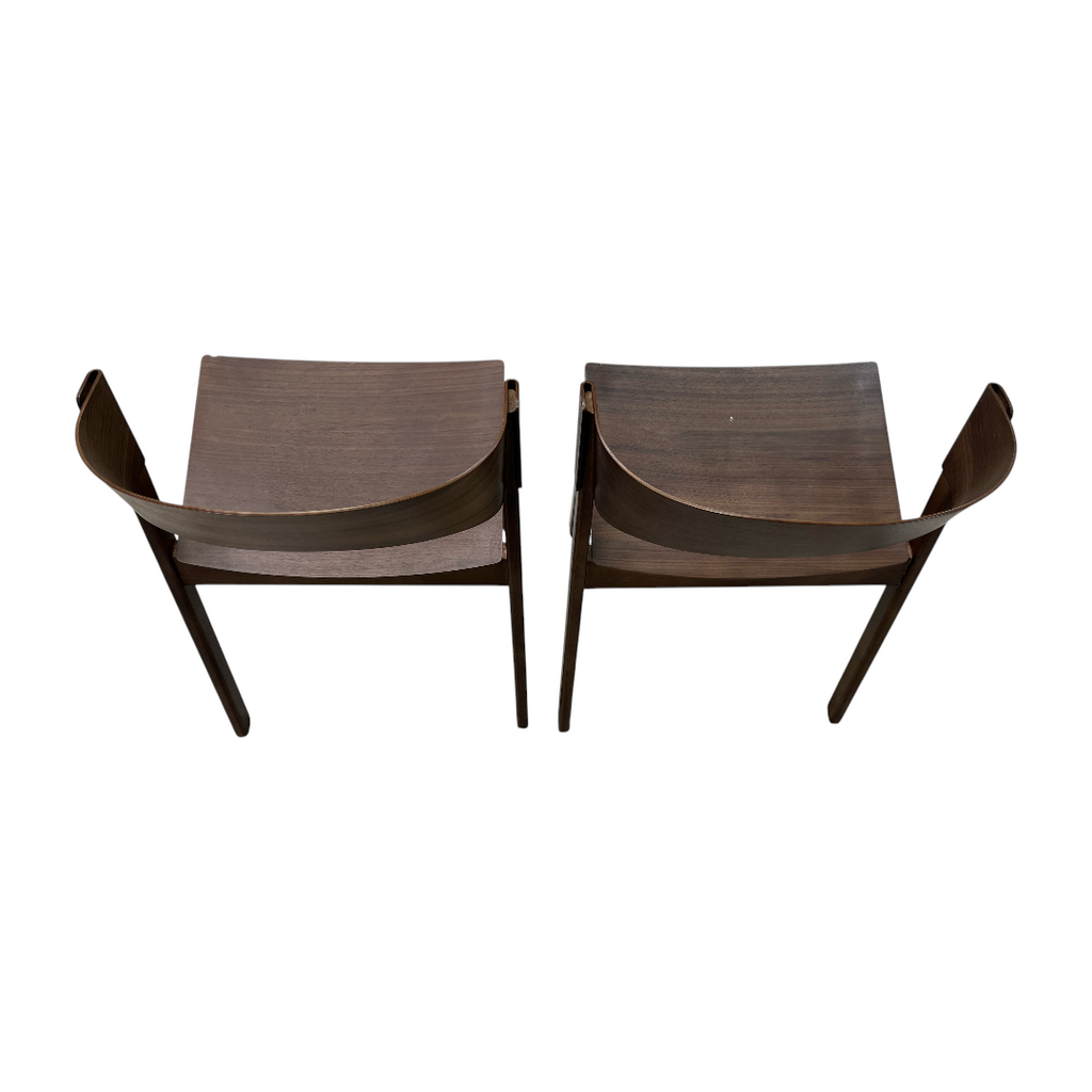 Hoft Home Aldo Dining Chair Set of 2 - Walnut