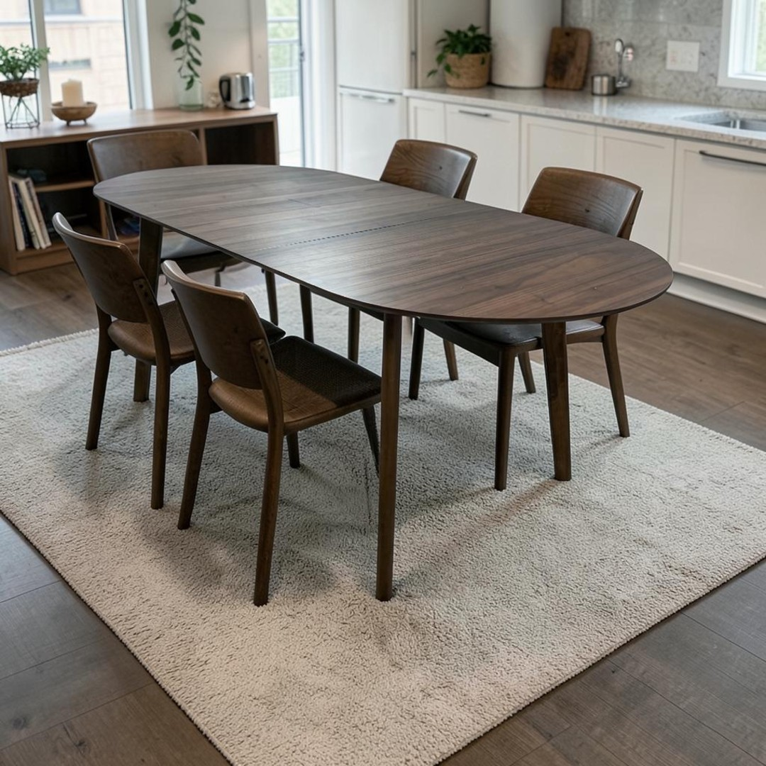 Hoft Home Werner Extendable Dining Table - Walnut
