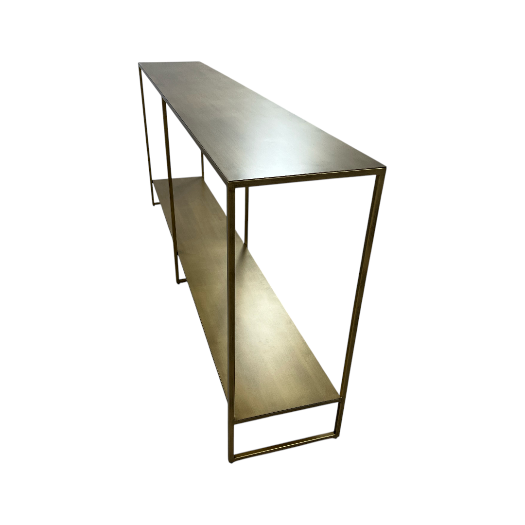 Hokku Designs Eiffel Console Table - Antique Brass