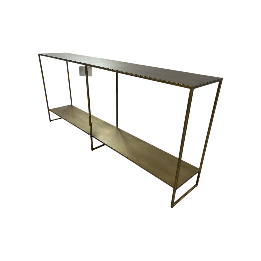 Hokku Designs Eiffel Console Table - Antique Brass