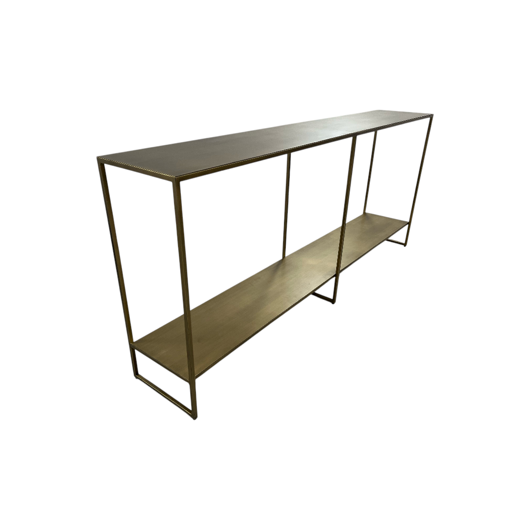 Hokku Designs Eiffel Console Table - Antique Brass