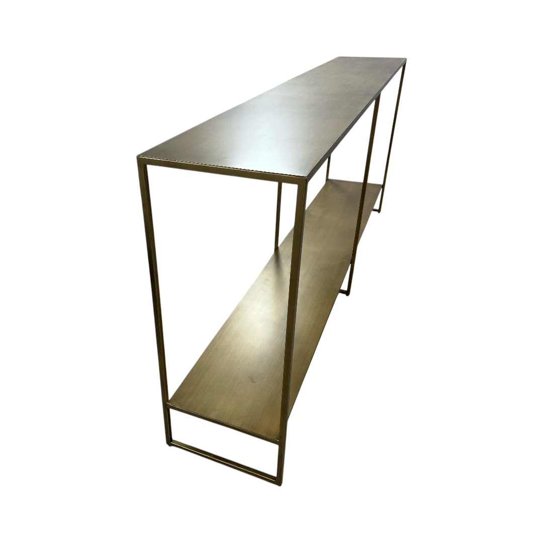 Hokku Designs Eiffel Console Table - Antique Brass