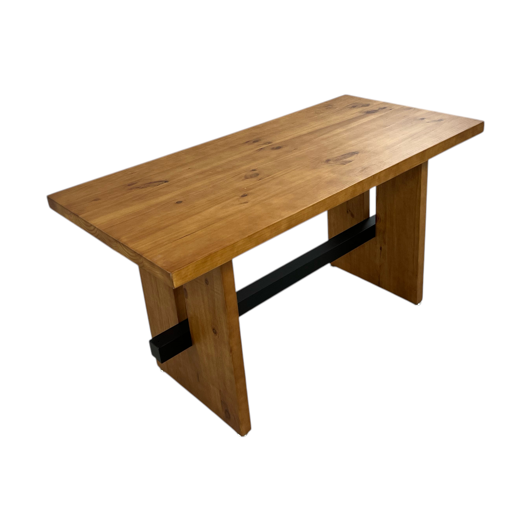 Hokku Designs Rickye Oak Trestle Wood Dining Table