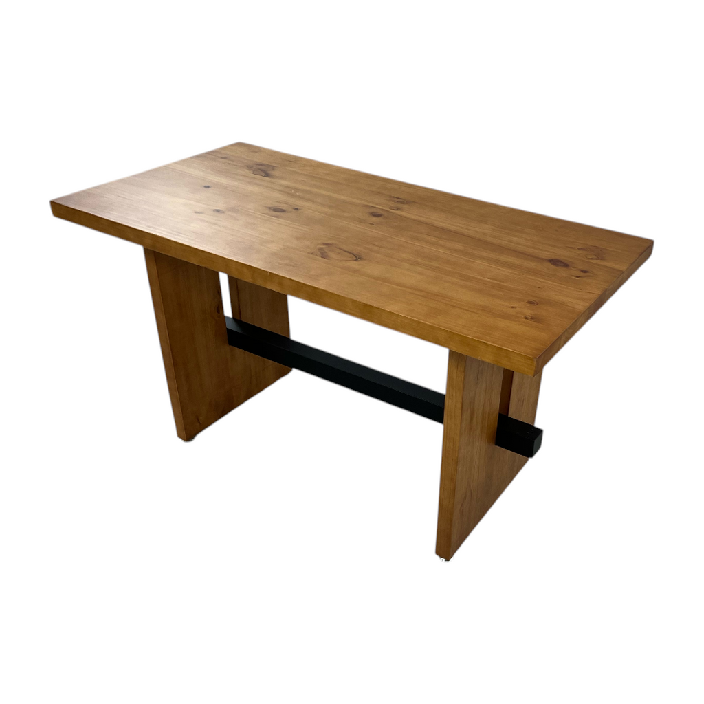 Hokku Designs Rickye Oak Trestle Wood Dining Table