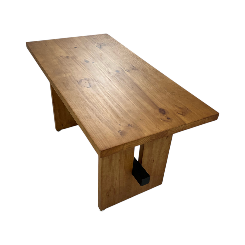 Hokku Designs Rickye Oak Trestle Wood Dining Table