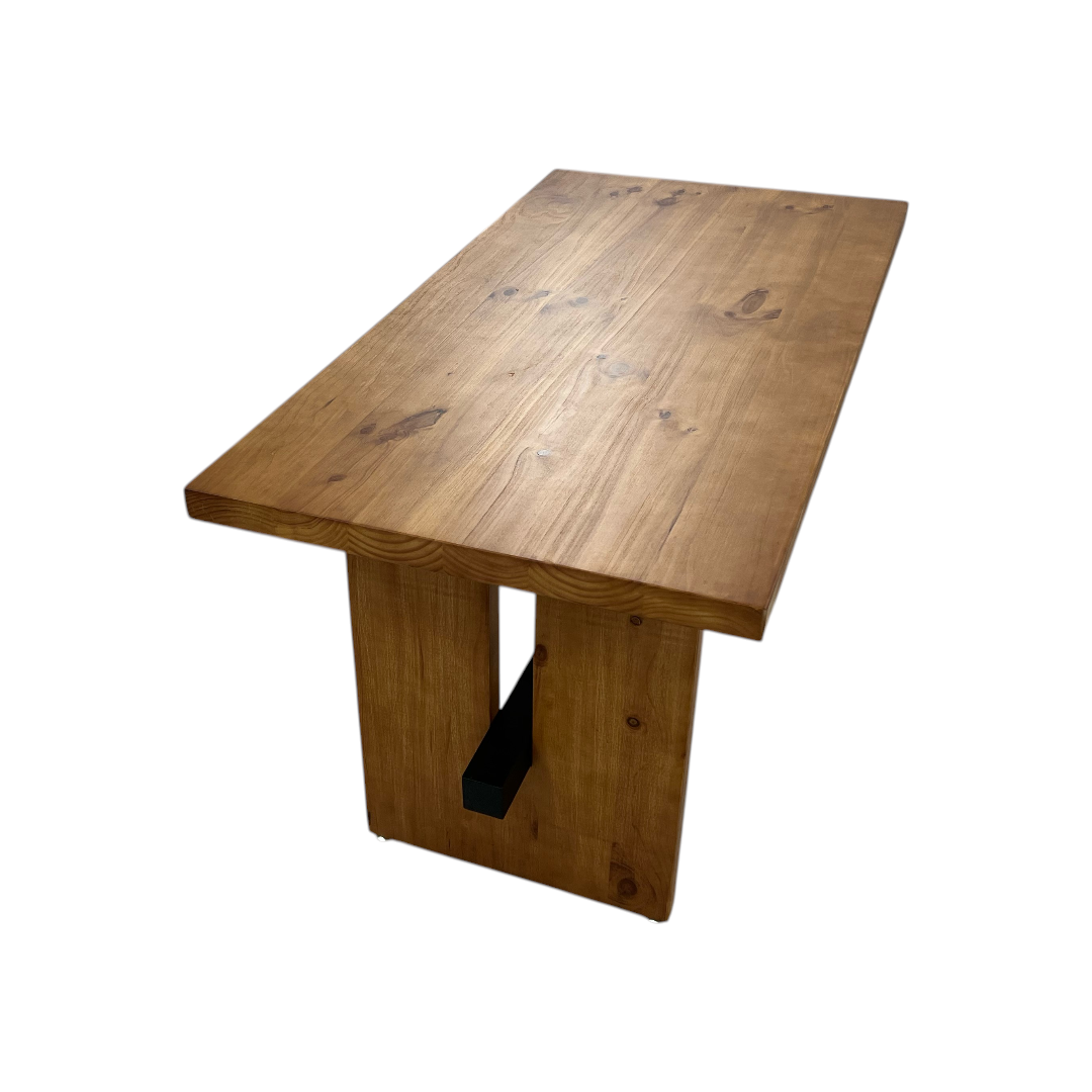 Hokku Designs Rickye Oak Trestle Wood Dining Table