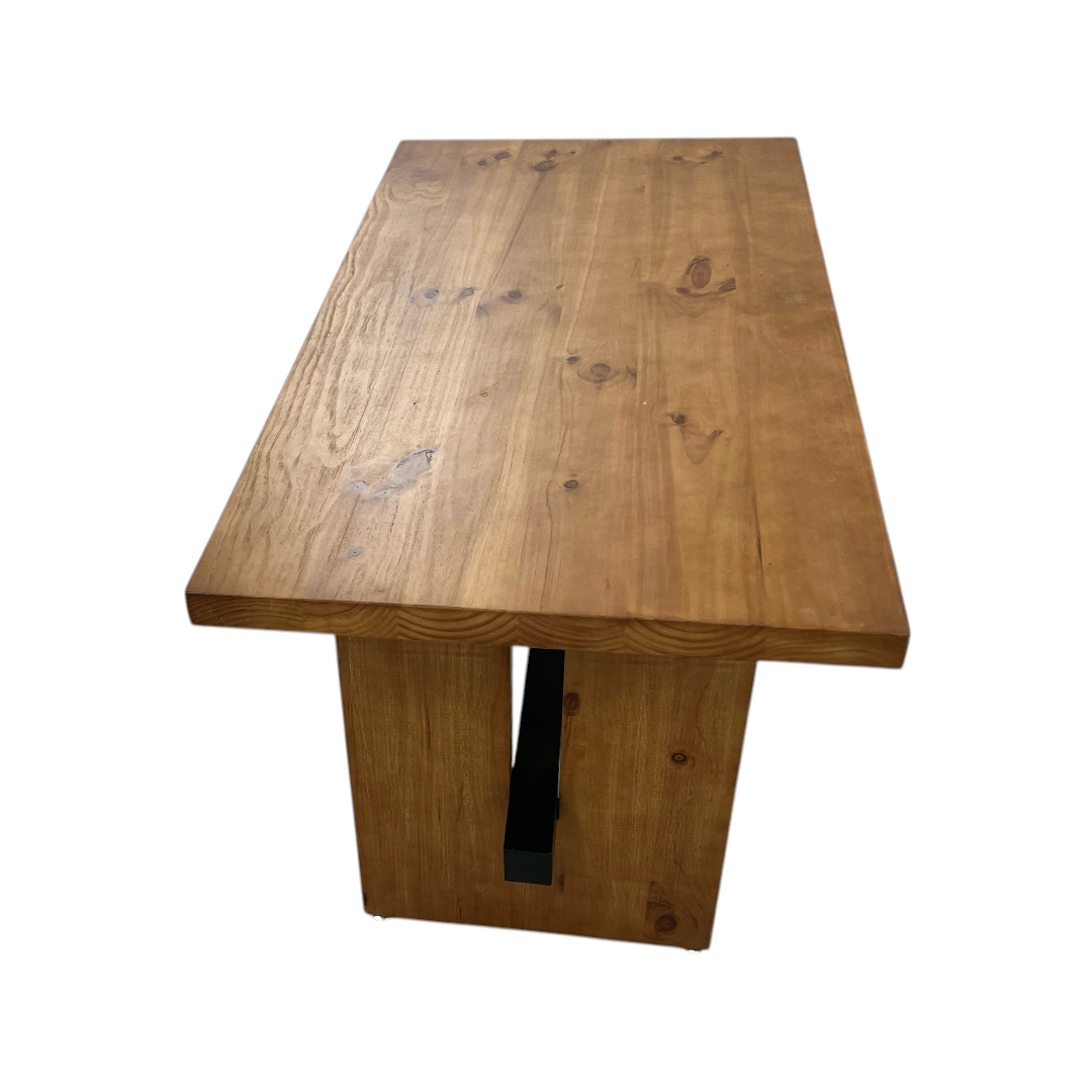 Hokku Designs Rickye Oak Trestle Wood Dining Table