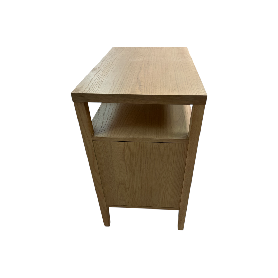 Hokku Designs Taube Highland Open Shelf 2-Drawer Nightstand Set