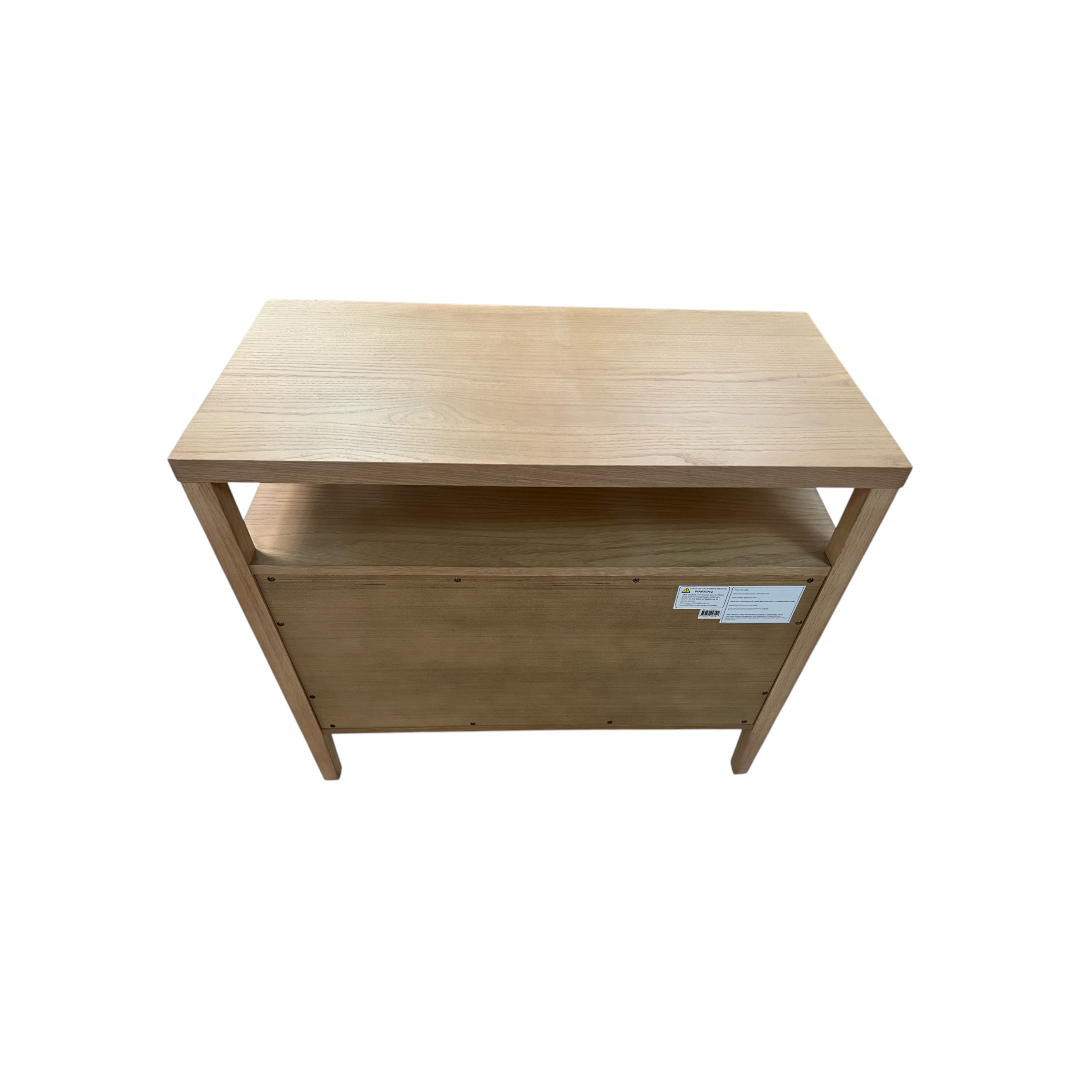 Hokku Designs Taube Highland Open Shelf 2-Drawer Nightstand Set