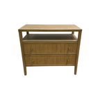 Hokku Designs Taube Highland Open Shelf 2-Drawer Nightstand Set