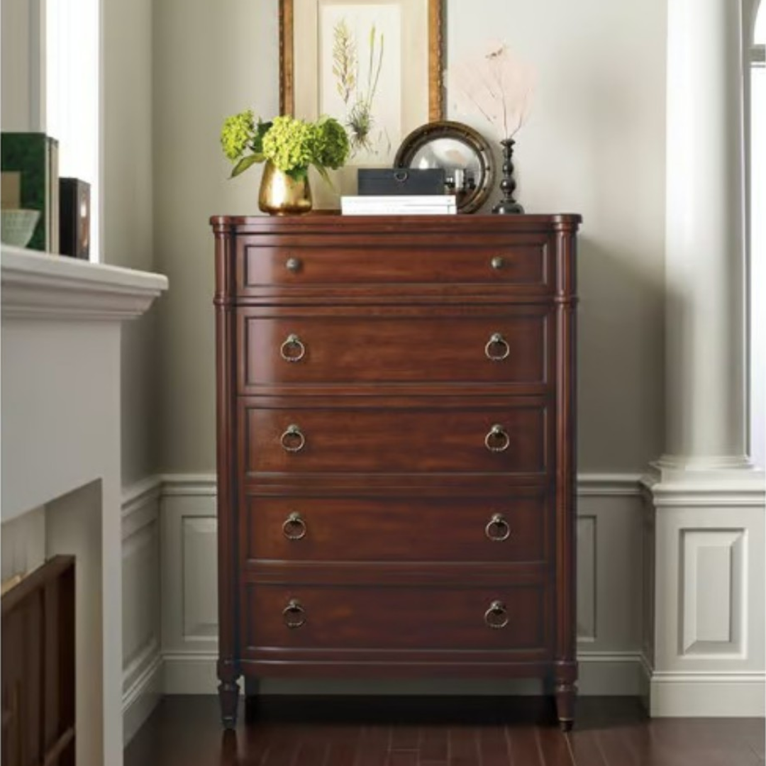 Hooker Furniture Charleston 5-Drawer Cherry Wood Accent Chest, 42" × 20" × 59" — image 1 of 4