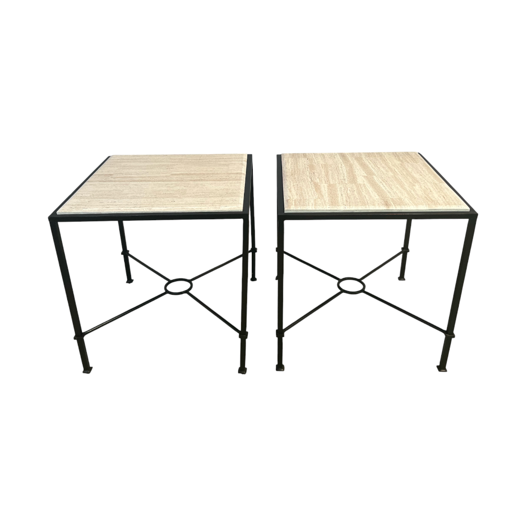 Hooker Furniture Marble Top End Table Set of 2