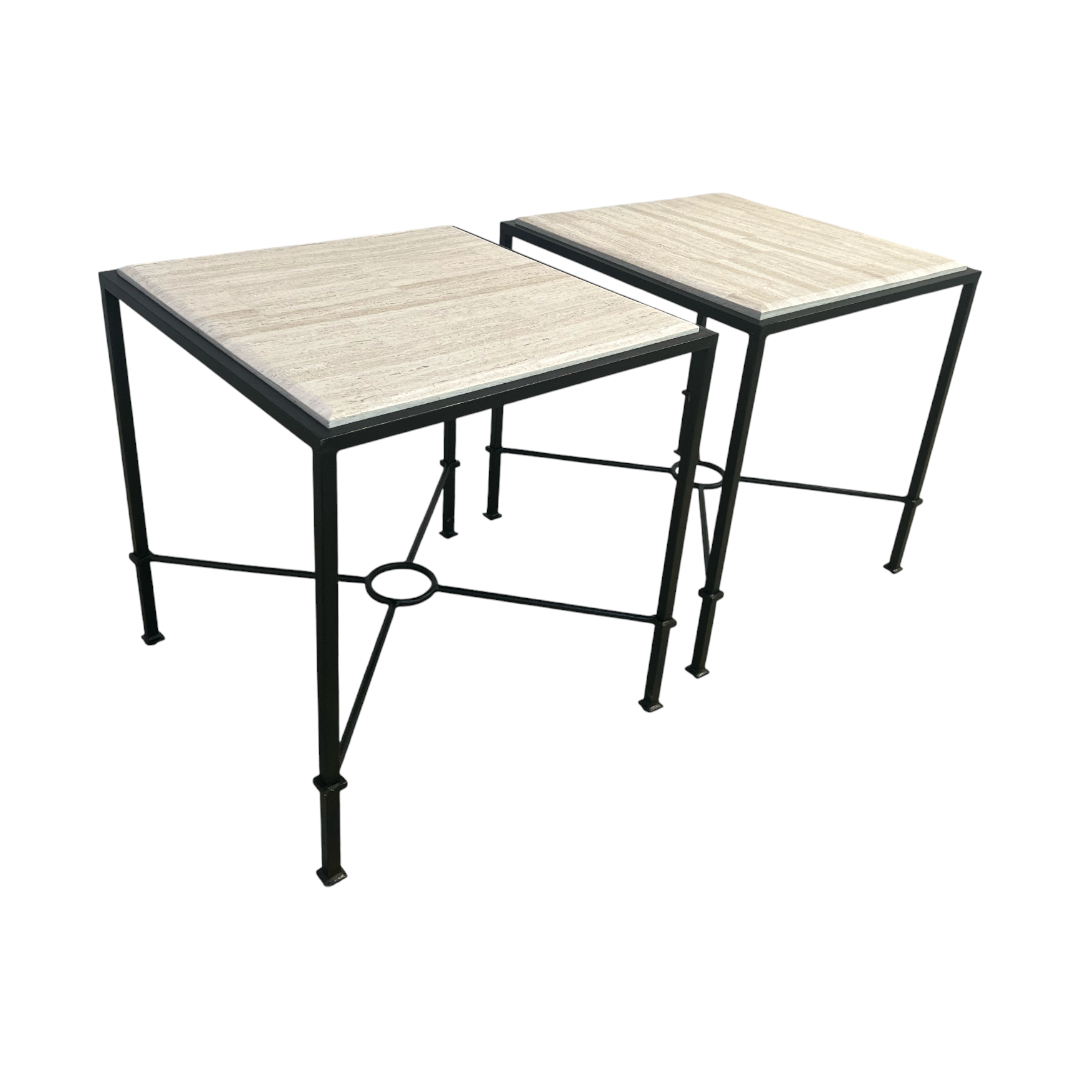 Hooker Furniture Marble Top End Table Set of 2