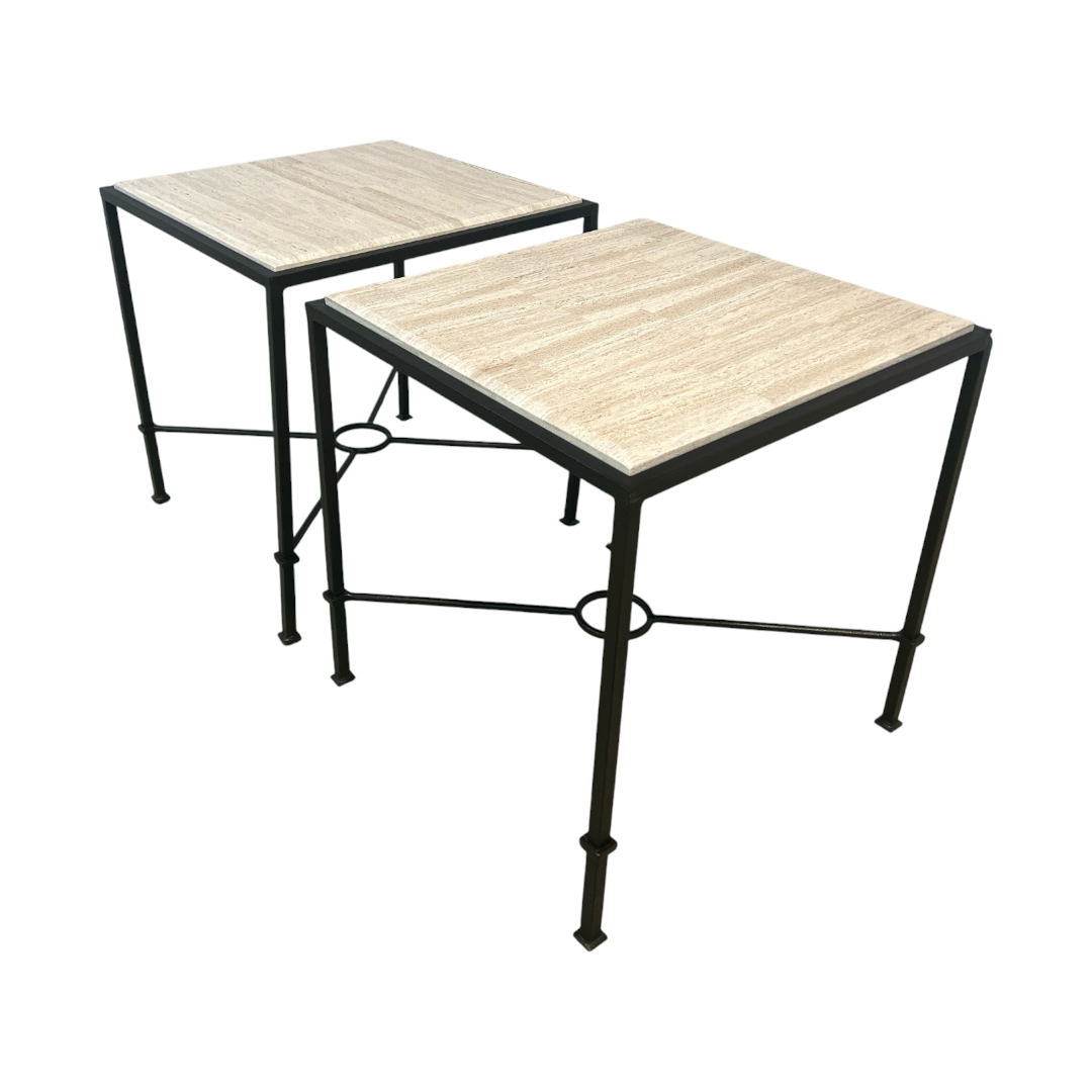 Hooker Furniture Marble Top End Table Set of 2