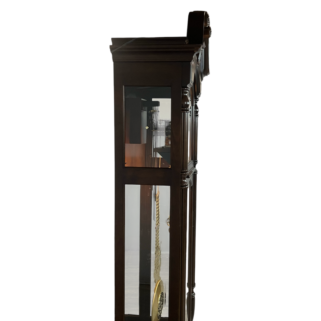 Howard Miller Ridgeway Benjamin Solid Wood Grandfather Clock with Adjustable Chime Volume