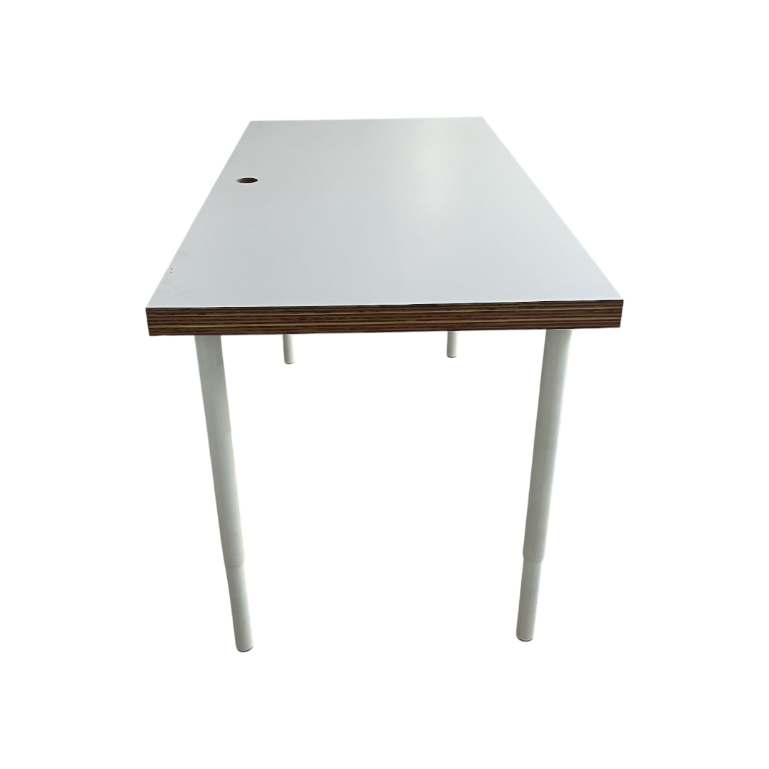 A.N Custom Furniture White Wooden Top Desk