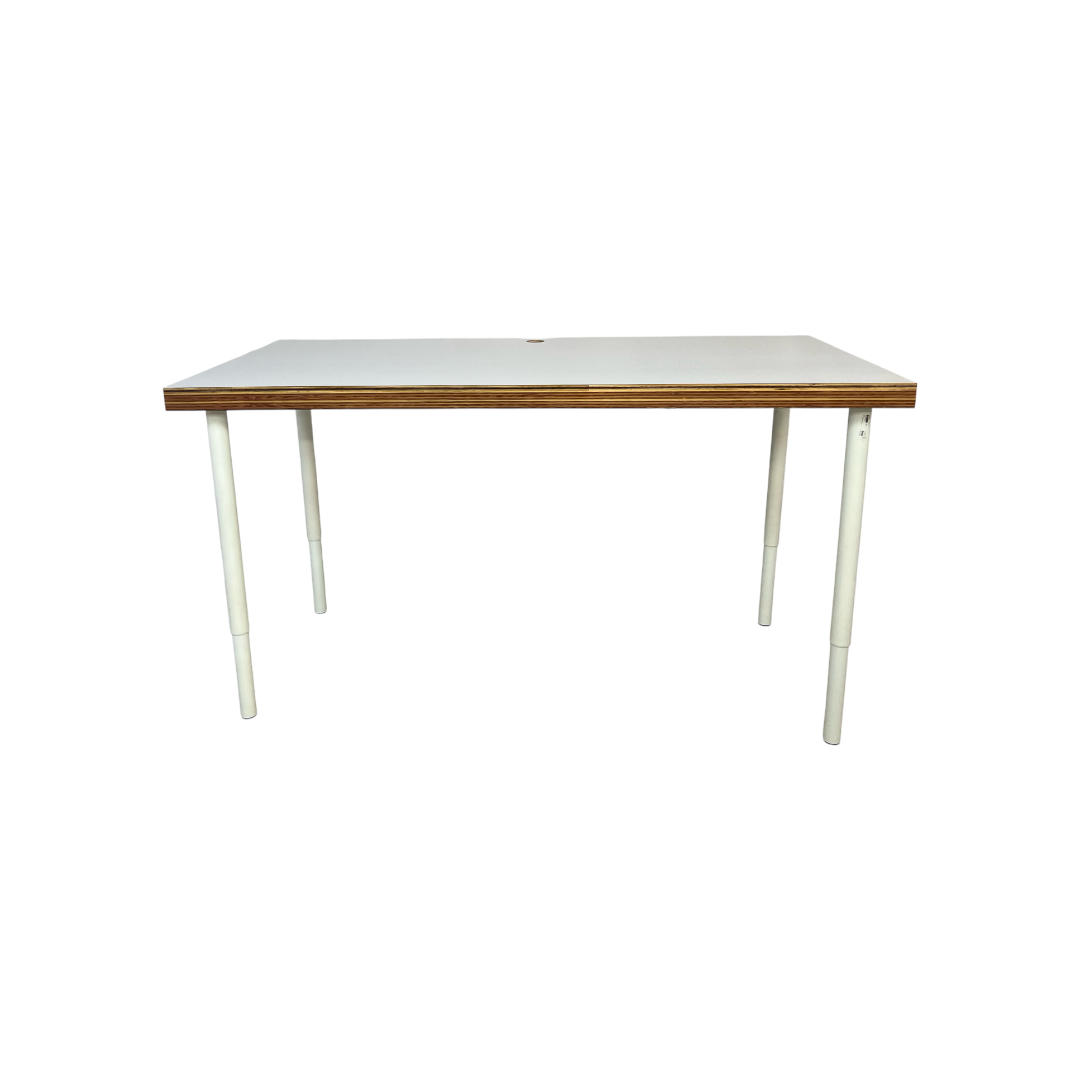 A.N Custom Furniture White Wooden Top Desk