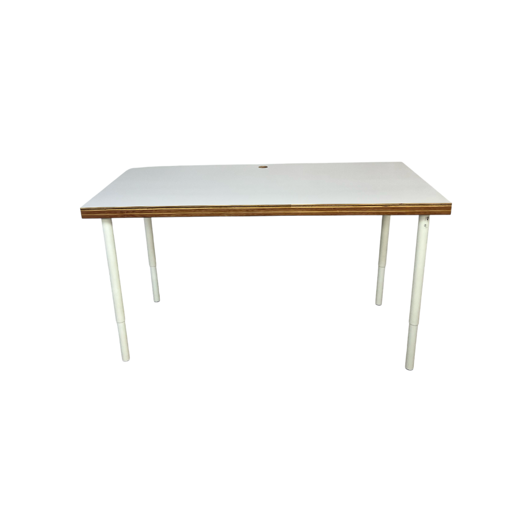 A.N Custom Furniture White Wooden Top Desk