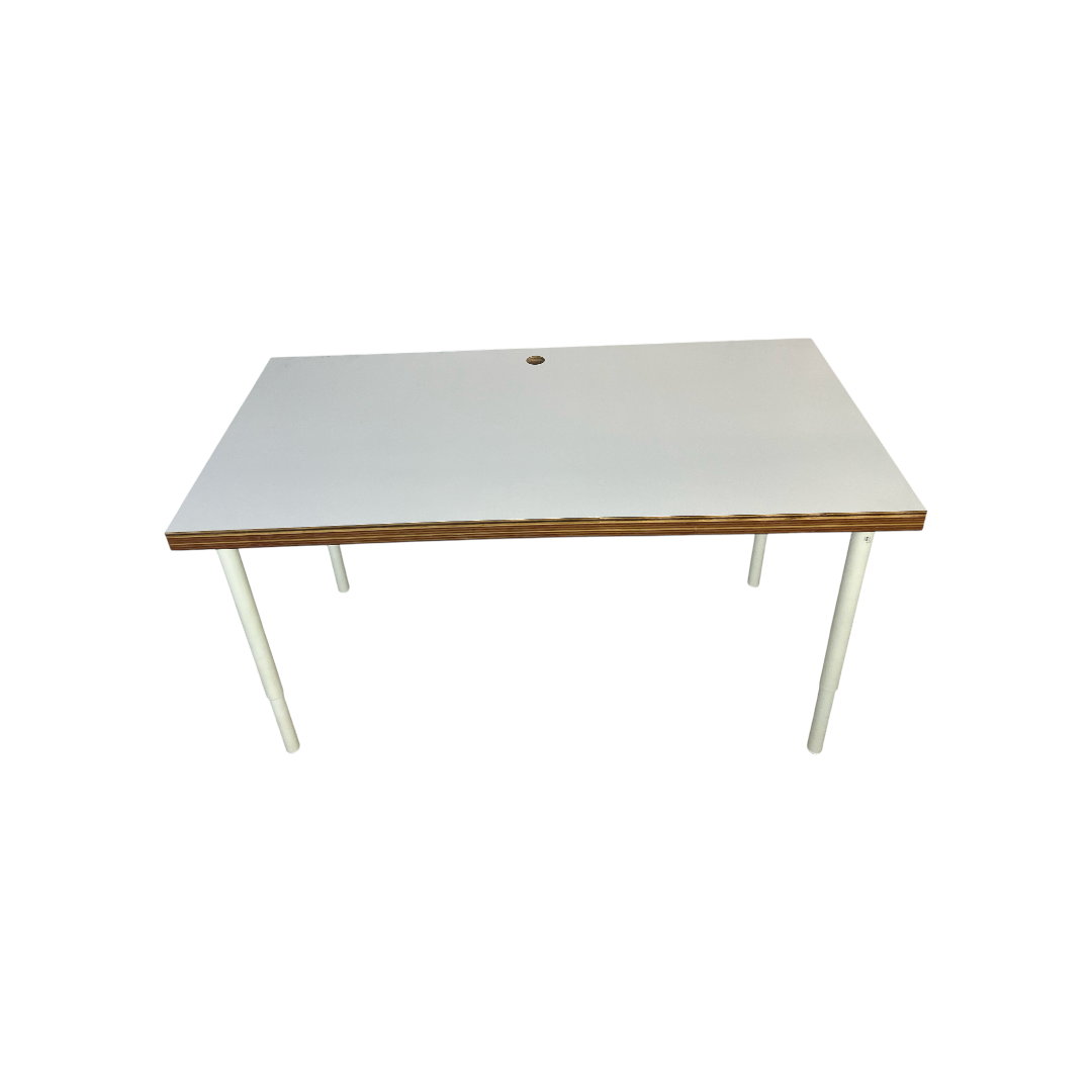 A.N Custom Furniture White Wooden Top Desk