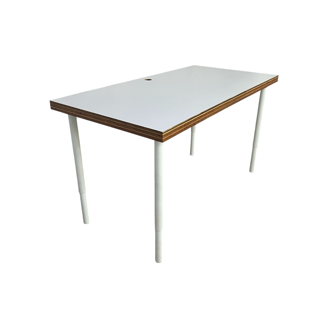 A.N Custom Furniture White Wooden Top Desk