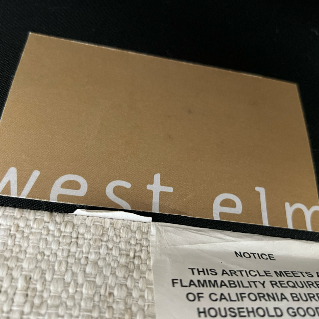 West Elm Marin Cream White Sofa