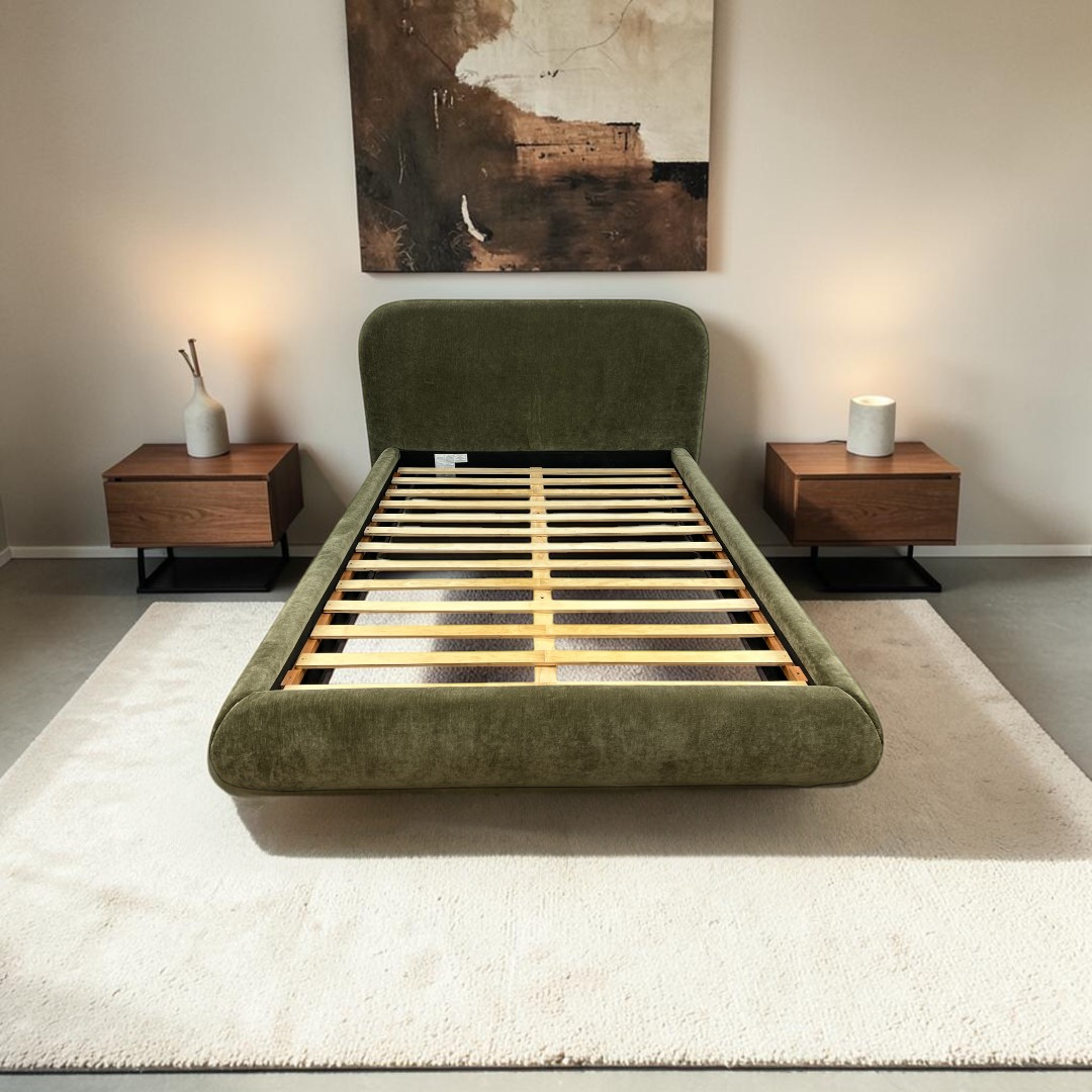 AllModern Reggie Upholstered Platform Queen Bed