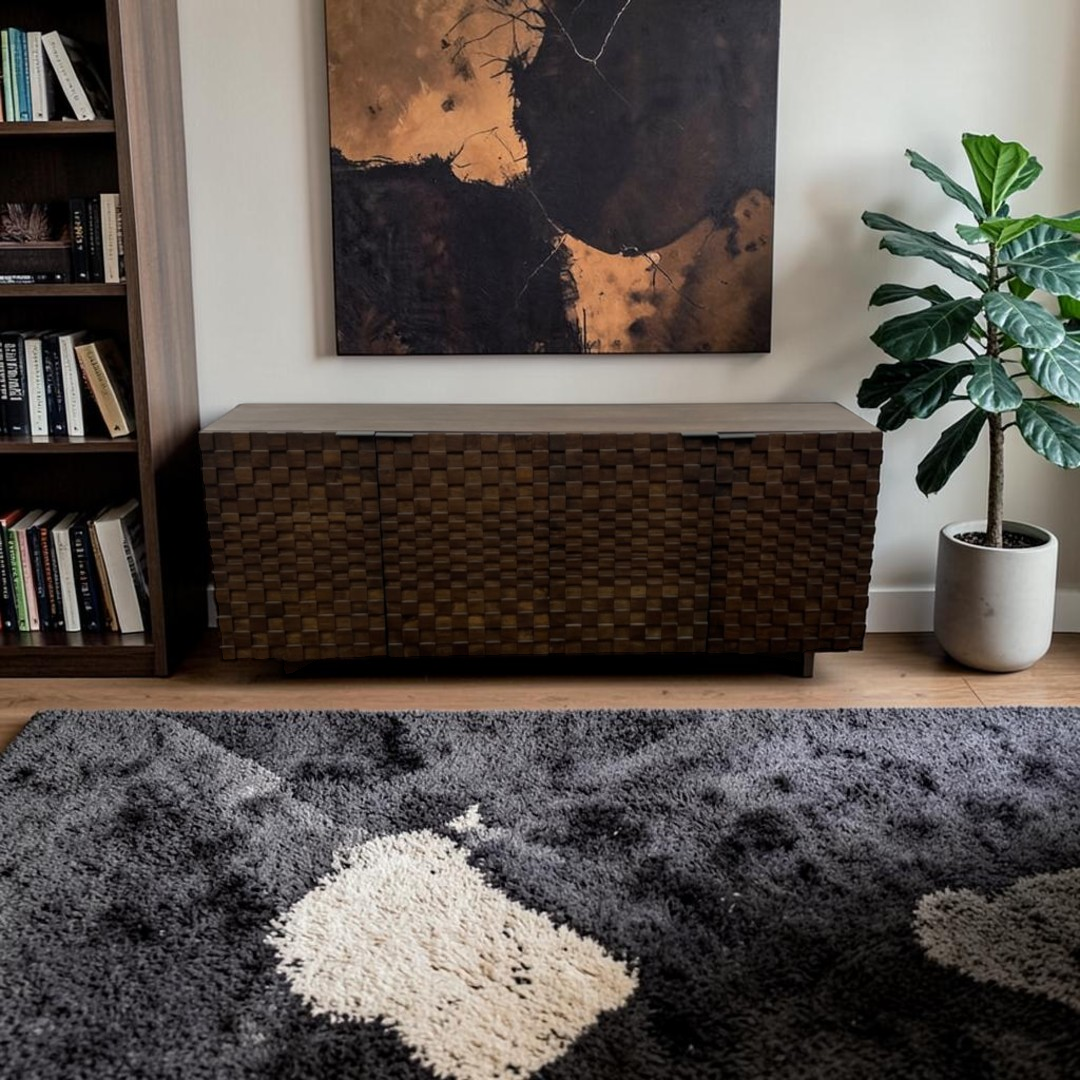 AllModern Givens 75" Carved Wood Sideboard