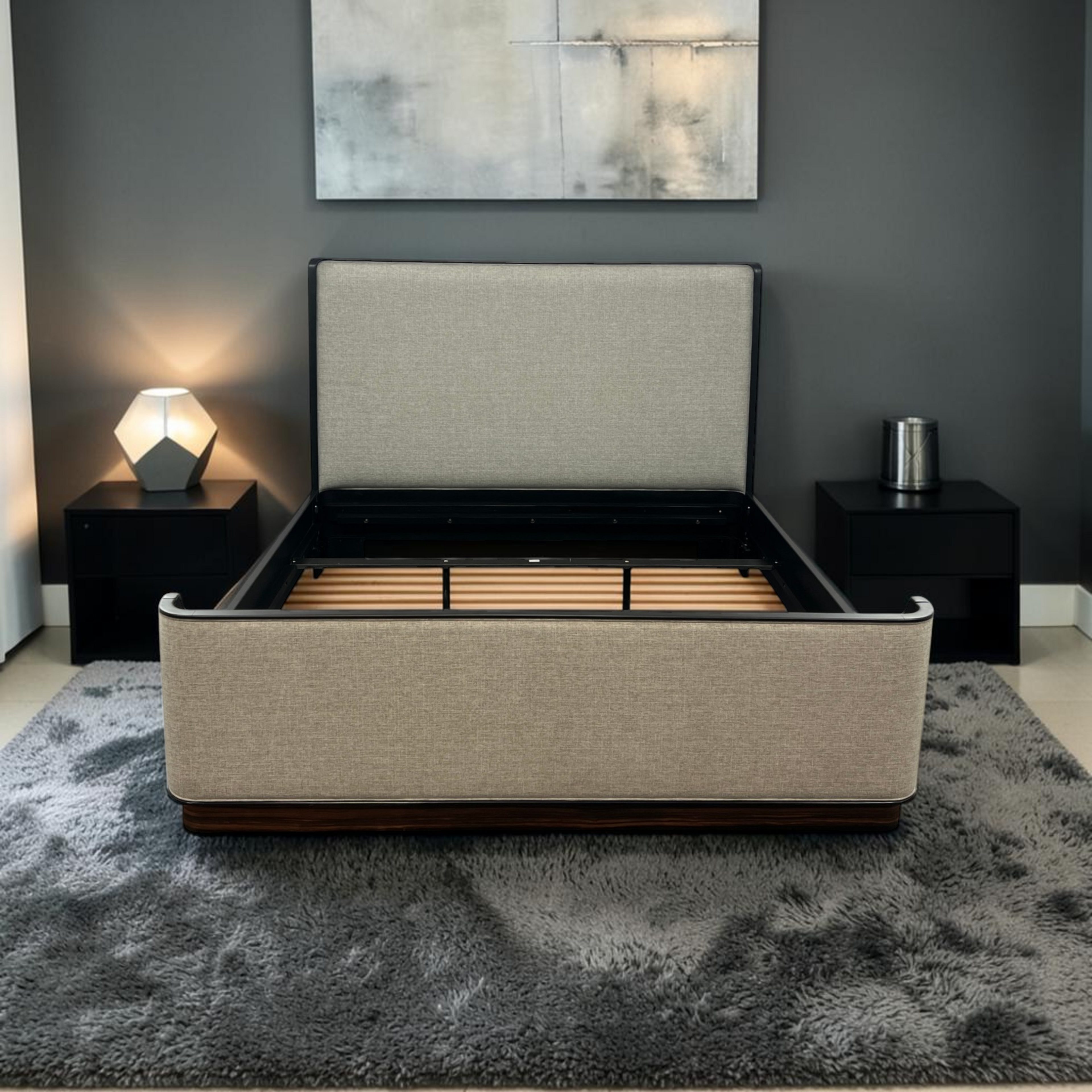 Theodore Alexander Keno Bros. Upholstered Platform King Bed