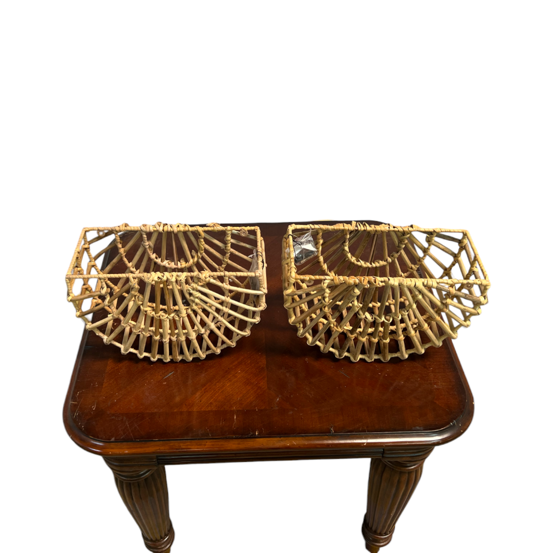 Havenly Main + Mesa Woven Cane Wall Pocket Set