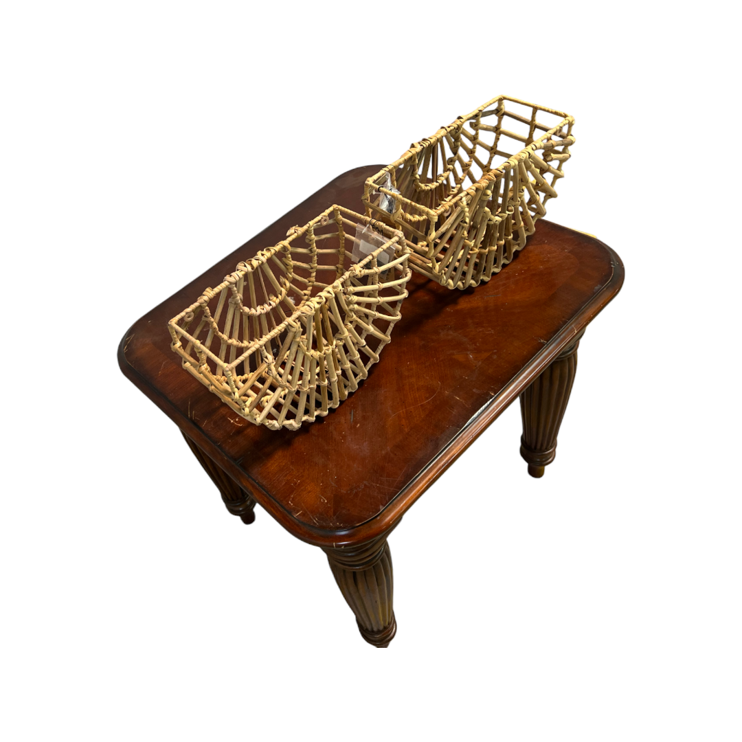 Havenly Main + Mesa Woven Cane Wall Pocket Set