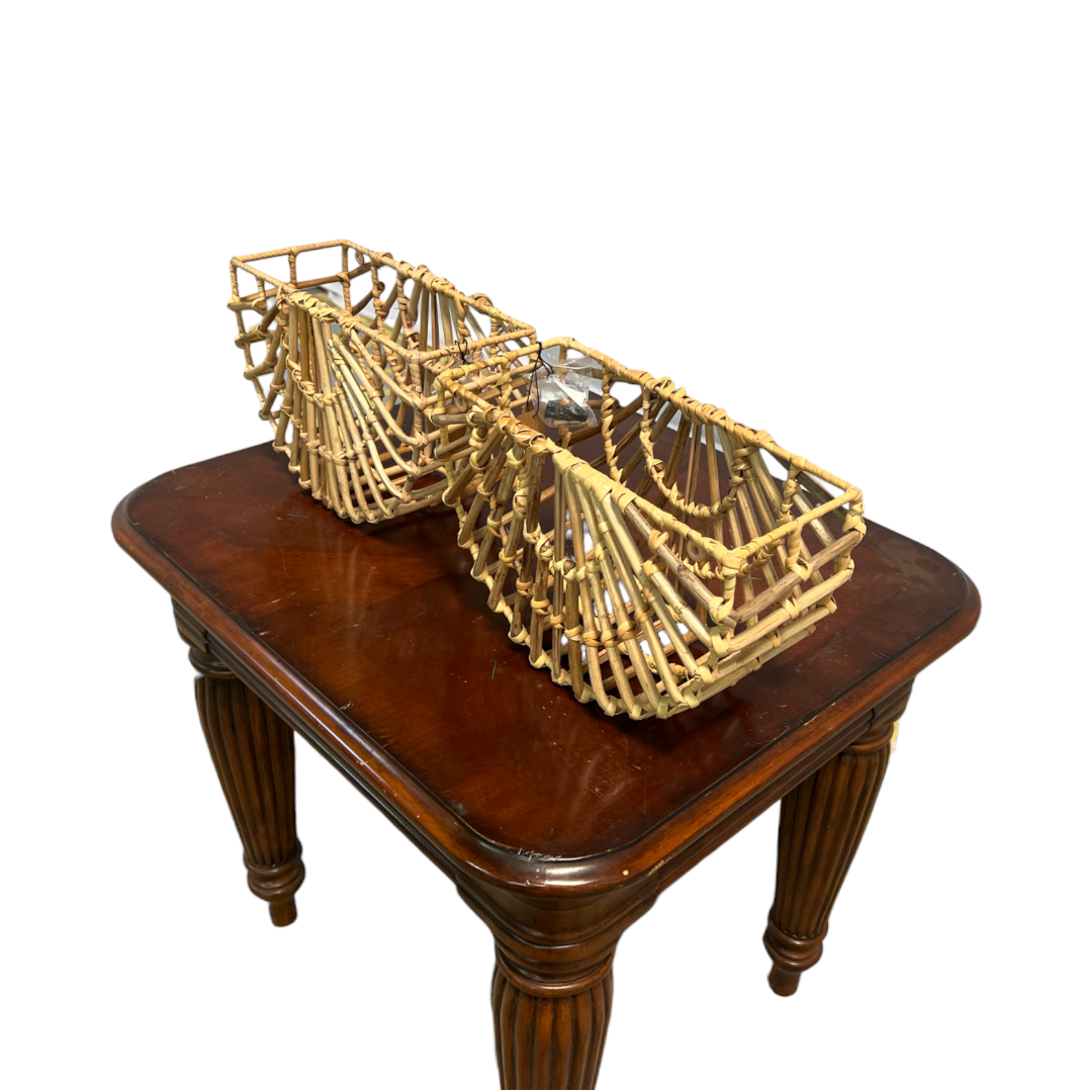Havenly Main + Mesa Woven Cane Wall Pocket Set
