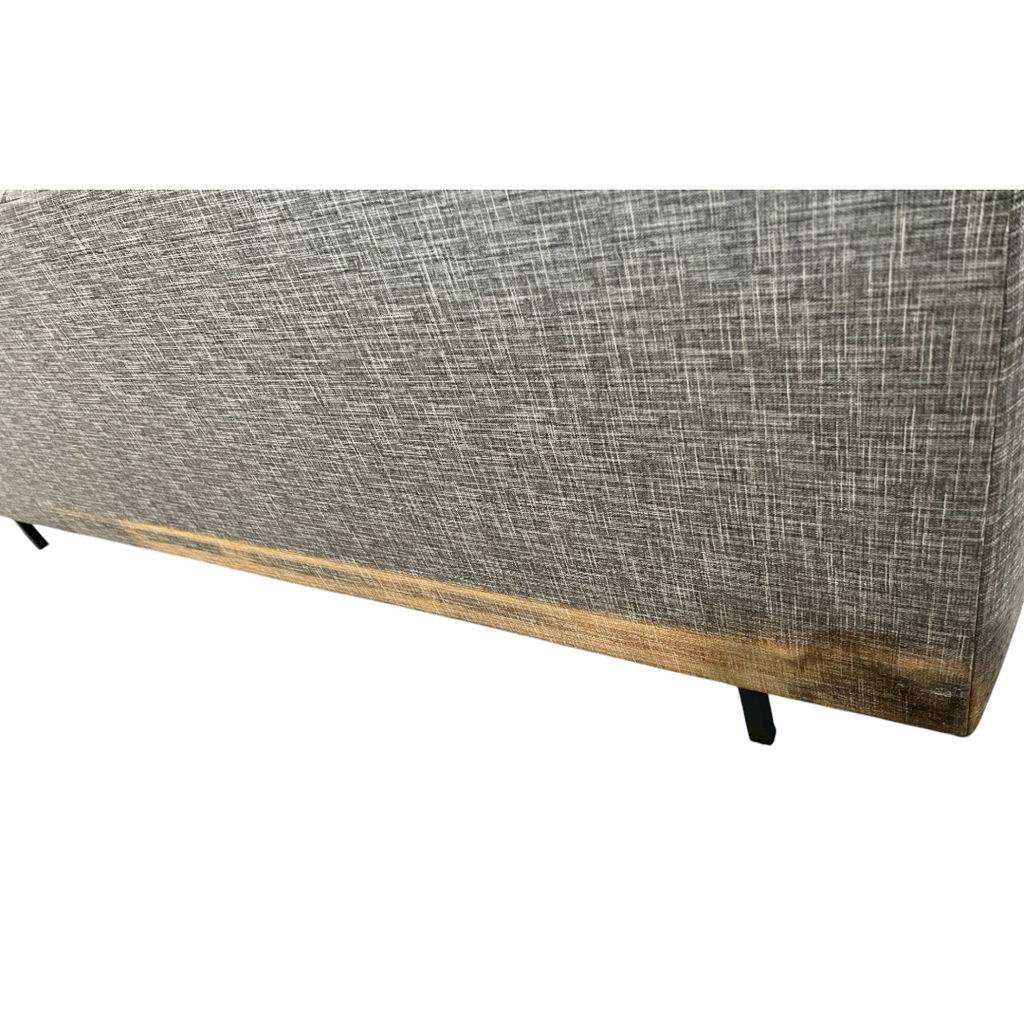 CB2 Avec Gray Sofa and Ottoman