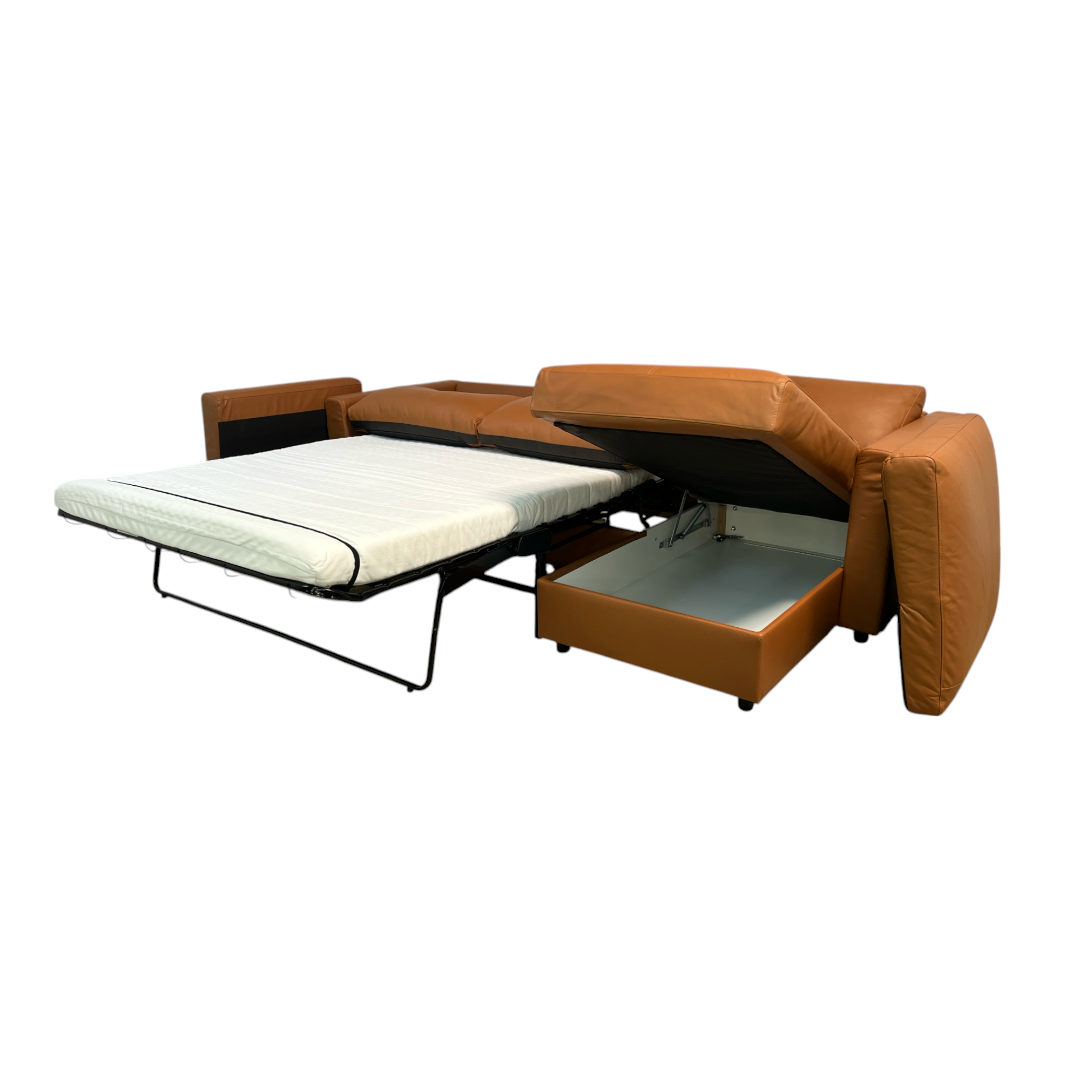 Ikea FINNALA 3-seat Sleeper Sectional with Storage, GrannBomstad Golden Brown