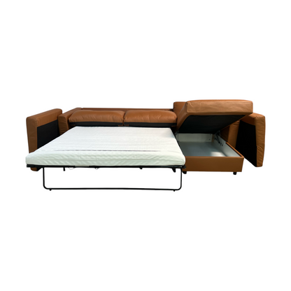 Ikea FINNALA 3-seat Sleeper Sectional with Storage, GrannBomstad Golden Brown