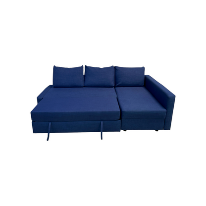 Ikea Friheten Blue Sectional Couch Sleeper Storage