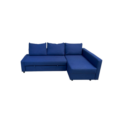 Ikea Friheten Blue Sectional Couch Sleeper Storage
