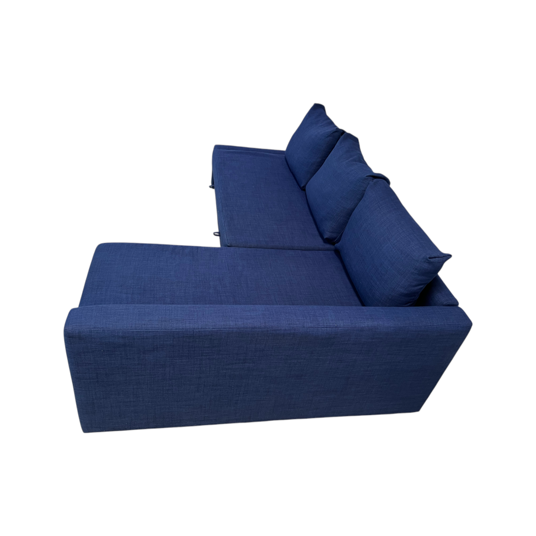 Ikea Friheten Blue Sectional Couch Sleeper Storage