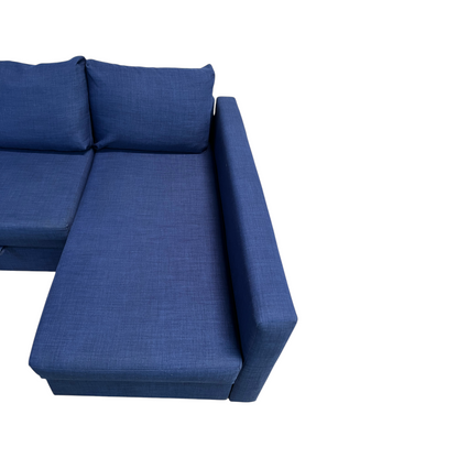 Ikea Friheten Blue Sectional Couch Sleeper Storage