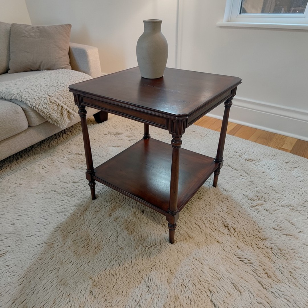 Jonathan Charles Fine Furniture Country Farmhouse Solid Wood End Table